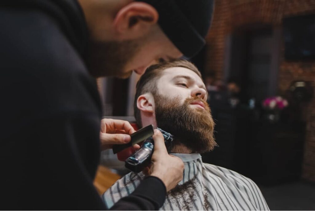 Man with Stylish Hair and Beard